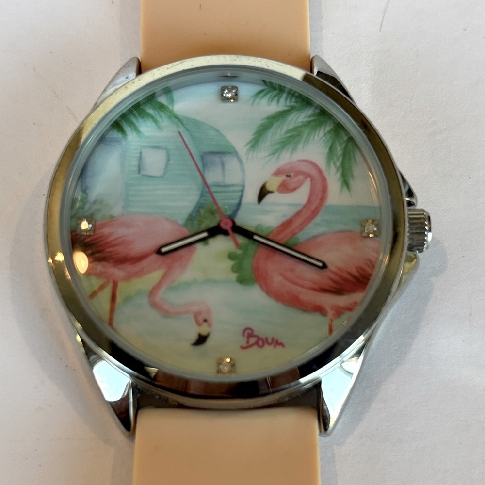 Boum Flamingo Themed Tropical Watch